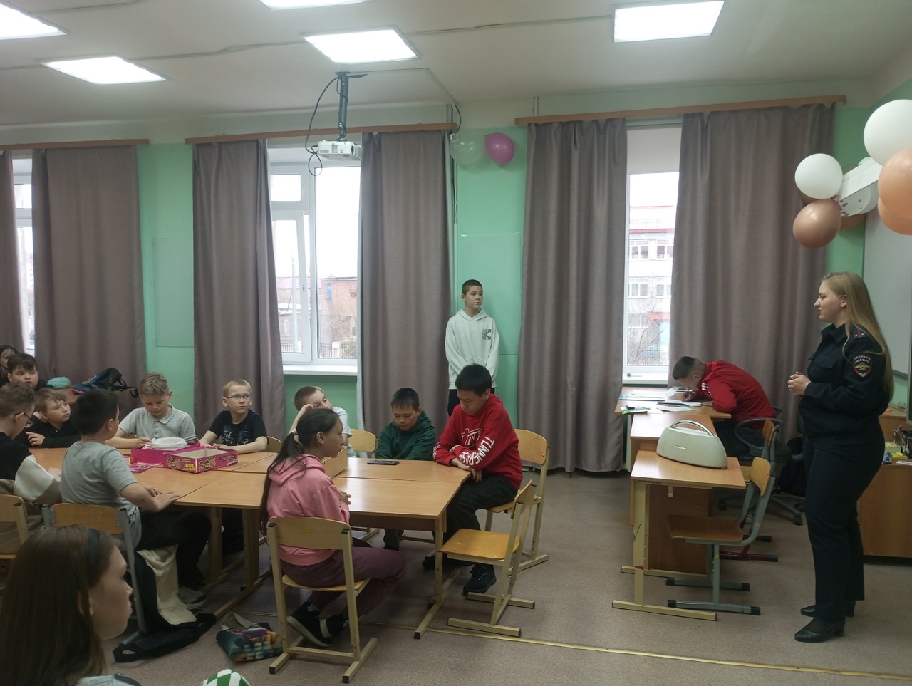 В детском лагере дневного пребывания &amp;quot;Здоровейка&amp;quot; при ГБОУ НАО НСШ им. А. П. Пырерки прошел Единый день безопасности дорожного движения в Ненецком автономном округе..